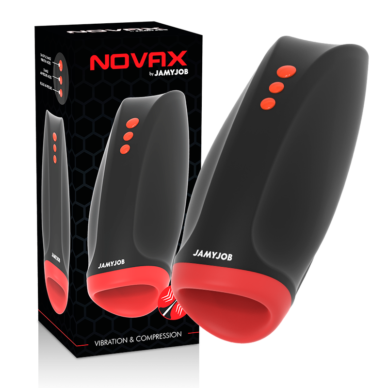 JAMYJOB - NOVAX MASTURBATOR MED VIBRATION OG KOMPRESSION