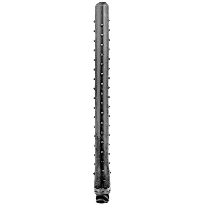 ALL BLACK - RIFLETTET ANALBRUSESILIKONE 27 CM