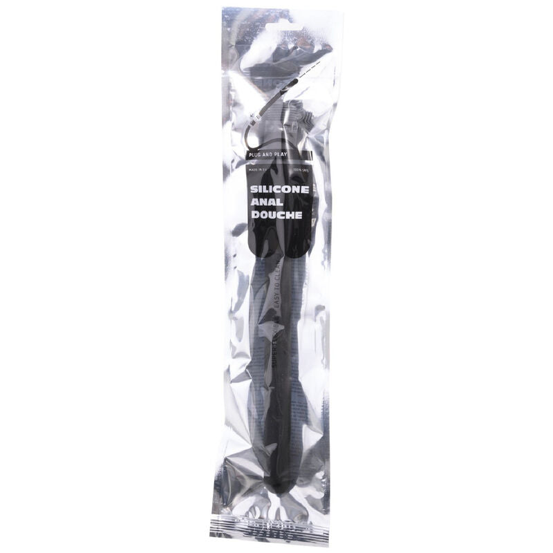 ALL BLACK - MEGA RIPPLE SHOWER ANAL SILIKONE 28,5 CM