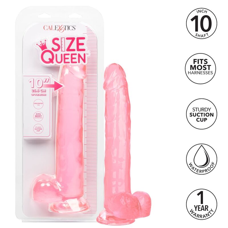 CALEXOTICS - STØRRELSE QUEEN DILDO PINK 25,5 CM