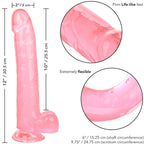 CALEXOTICS - STØRRELSE QUEEN DILDO PINK 25,5 CM