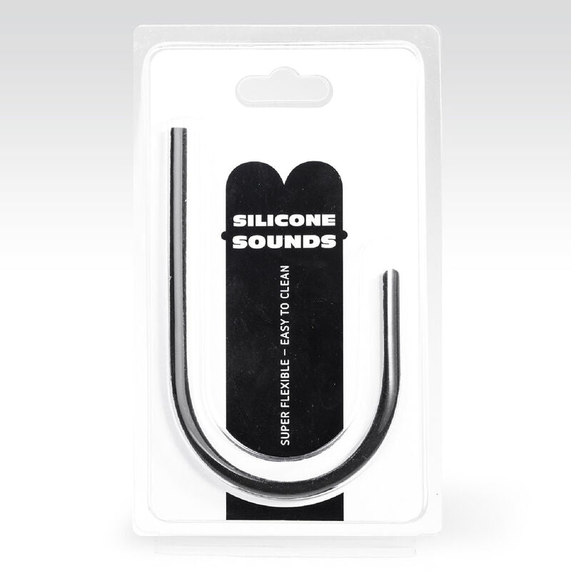 HELT SORT - 8 MM URETHRAL SONDE SILIKONE