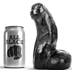 ALL BLACK - REALISTISK DONG SORT 17 CM