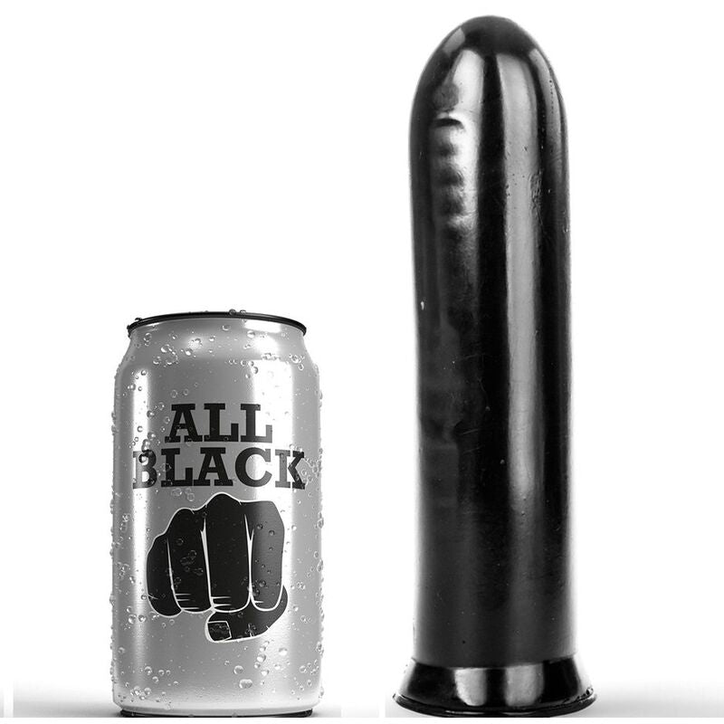 ALL BLACK - DILDO SORT 19 CM