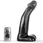ALL BLACK - REALISTISK SORT FISTING DILDO 29 CM