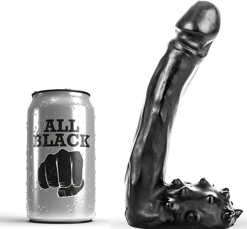 ALL BLACK - REALISTISK DILDO 19 CM