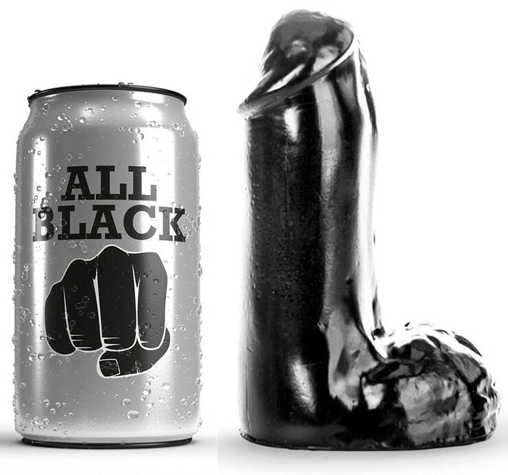 ALL BLACK - REALISTISK DILDO 13 CM