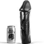 ALL BLACK - DONG 28 CM UDEN TESTIKLE