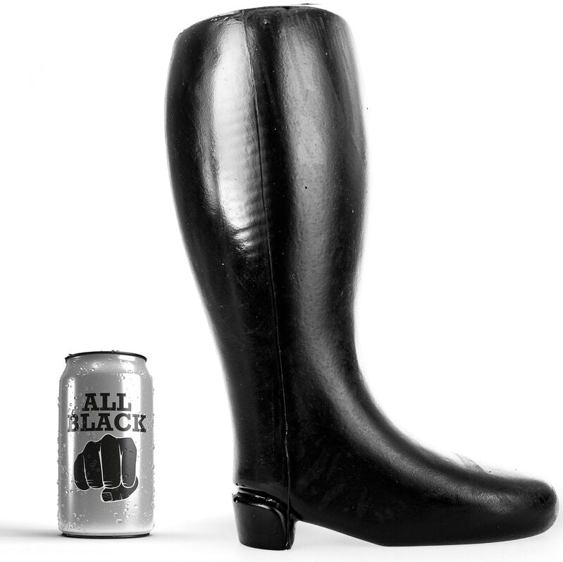 ALL BLACK - KÆMPE BLØD FISTING STØVLE 31 CM