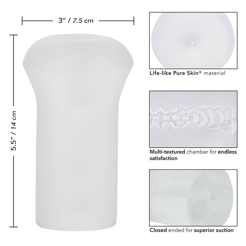 CALEXOTICS - GRÆNSEFRISK TRANSPARENT STROKER