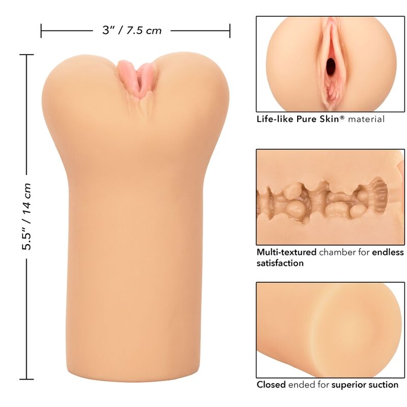 CALEXOTICS - GRÆNSEFRISK VULVA STROKER LYS HUD
