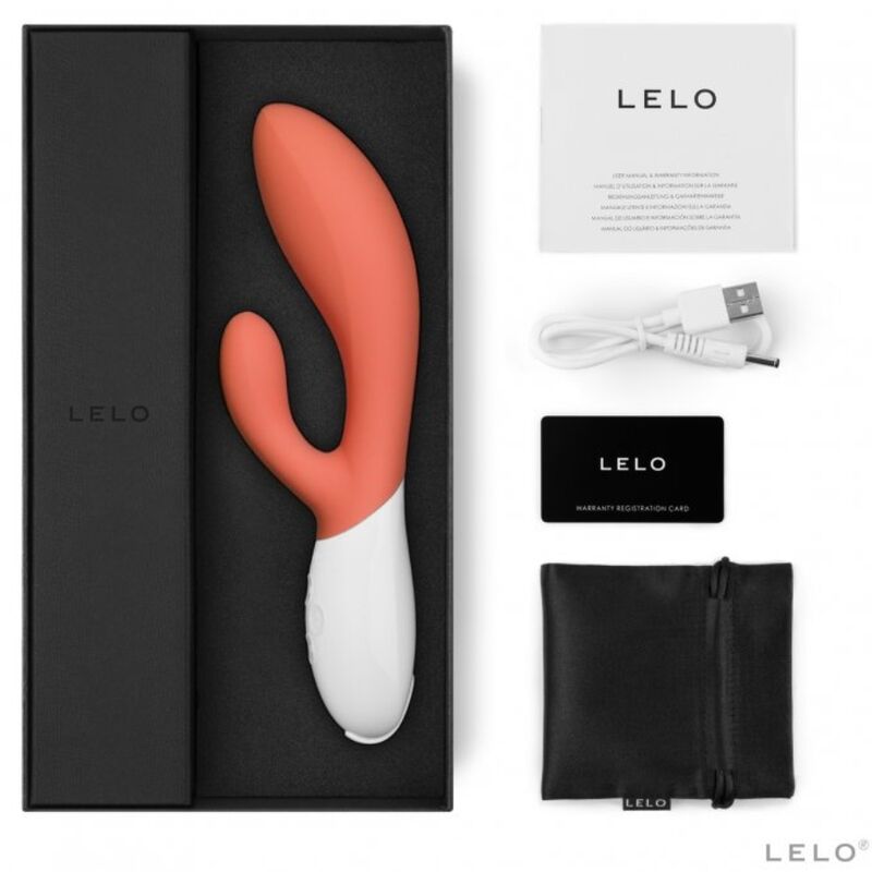 LELO - INA 3 LUKSUS KORAL KANINVIBRATOR