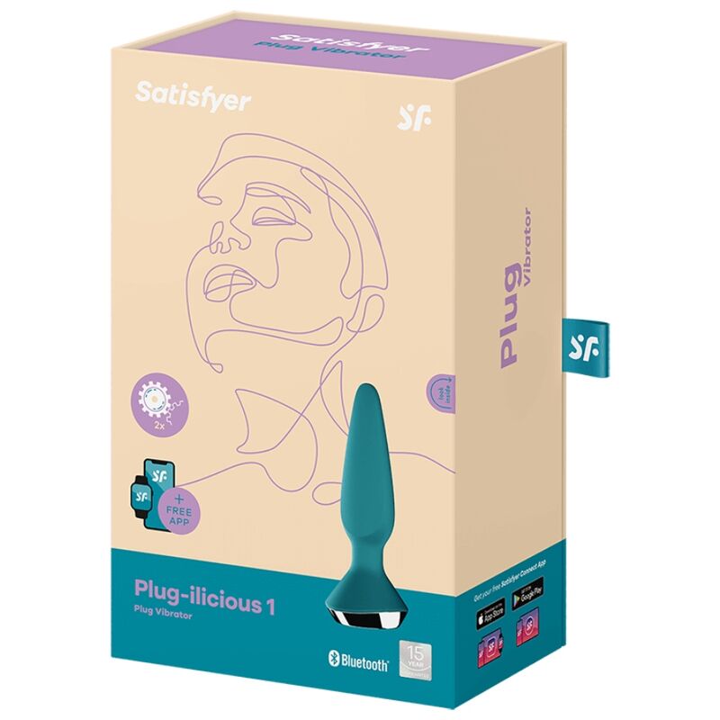 SATISFYER - PLUG ILICIOUS 1 PLUG VIBRATOR GRØN