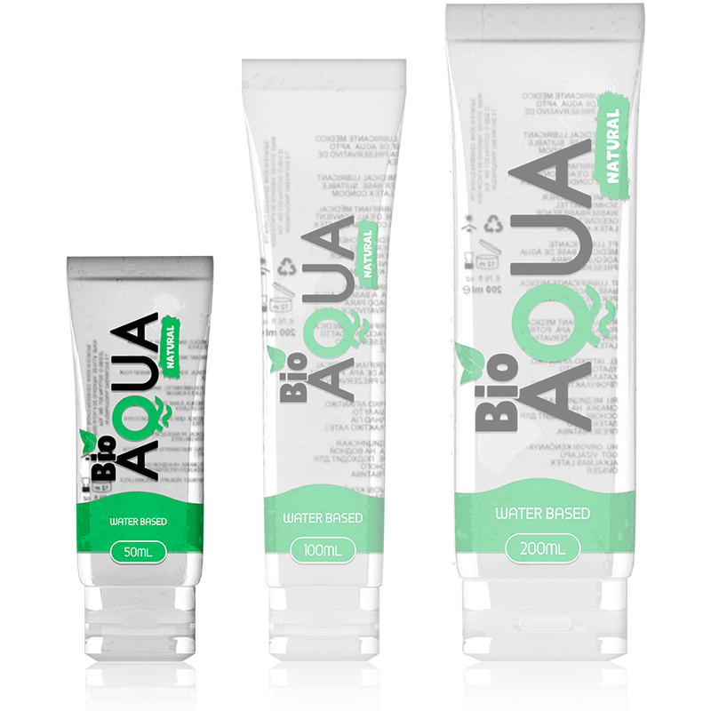 BIOAQUA - SMØREMIDDEL NATURLIGE INGREDIENSER VANDBASERET 50 ML
