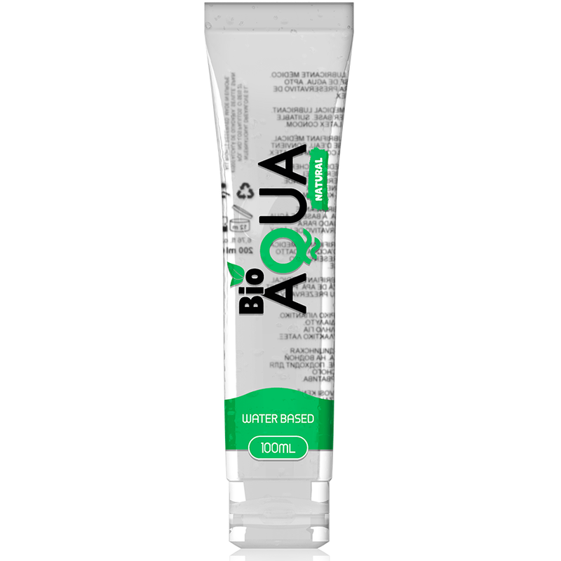 BIOAQUA - SMØREMIDDEL NATURLIGE INGREDIENSER VANDBASERET 100 ML