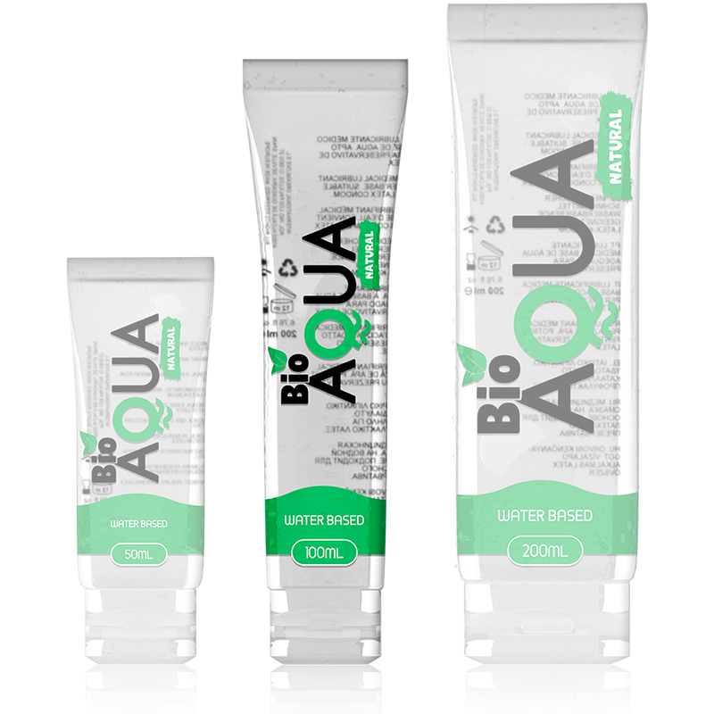 BIOAQUA - SMØREMIDDEL NATURLIGE INGREDIENSER VANDBASERET 100 ML