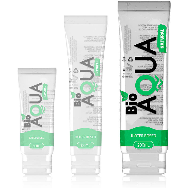 BIOAQUA - SMØREMIDDEL NATURLIGE INGREDIENSER VANDBASERET 200 ML