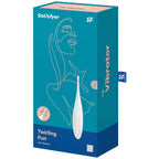 SATISFYER - TWIRLING FUN TIP VIBRATOR HVID