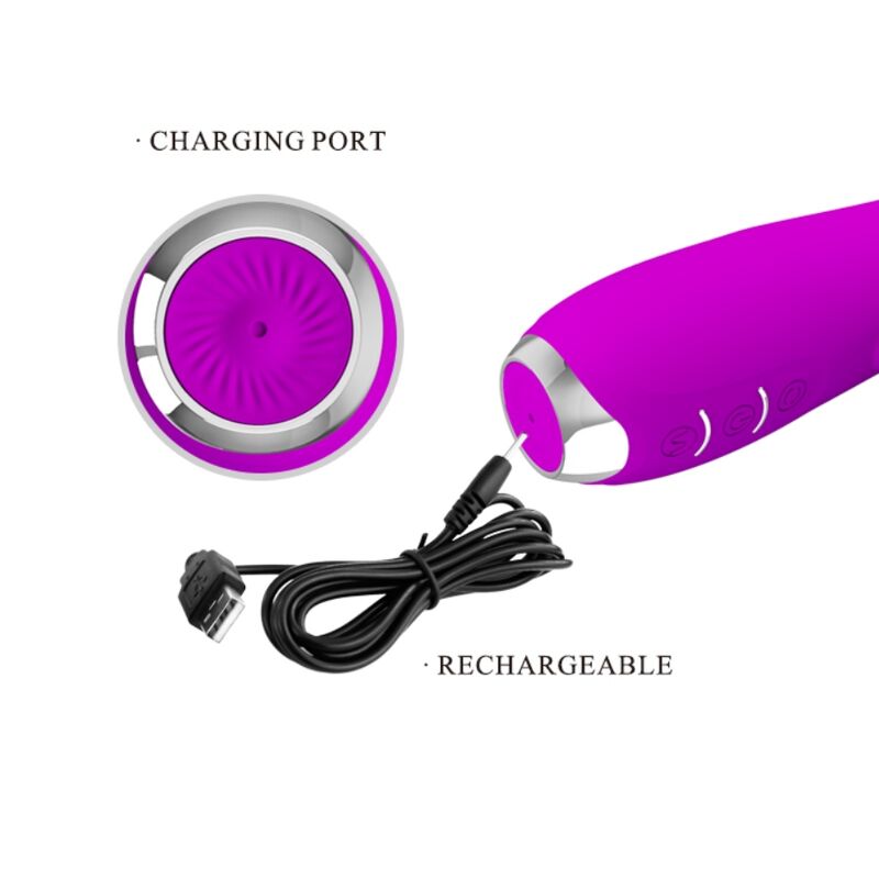 PRETTY LOVE - MOLLY VIBRATOR MED GENOPLADELIG ROTATION