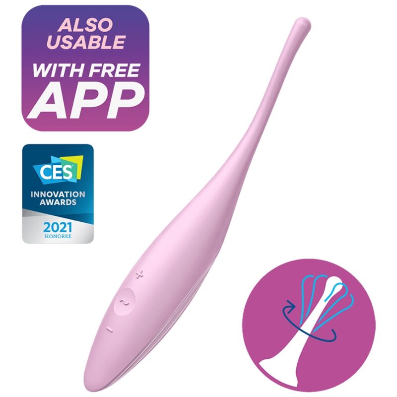 SATISFYER - TWIRLING JOY KLITISTIPVIBRATOR PINK