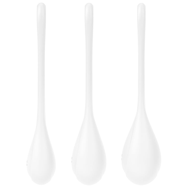 SATISFYER - YONI POWER 1 TRÆNINGSSÆT HVID