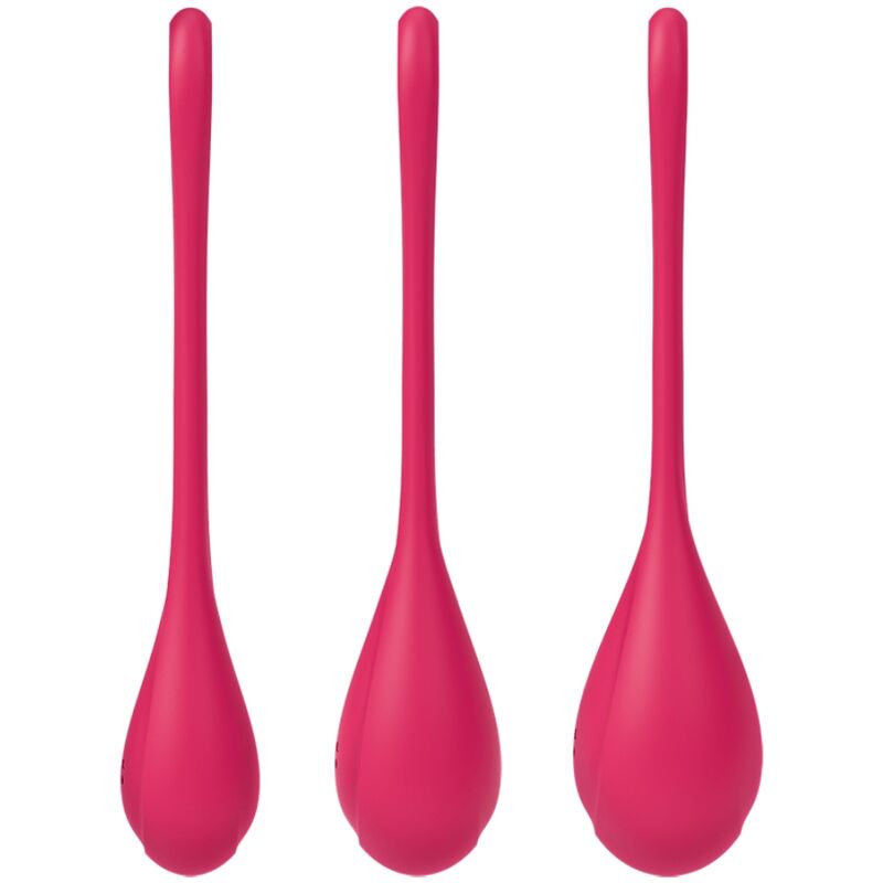 SATISFYER - YONI POWER 1 TRÆNINGSSÆT RØD