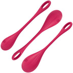 SATISFYER - YONI POWER 1 TRÆNINGSSÆT RØD