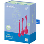 SATISFYER - YONI POWER 1 TRÆNINGSSÆT RØD