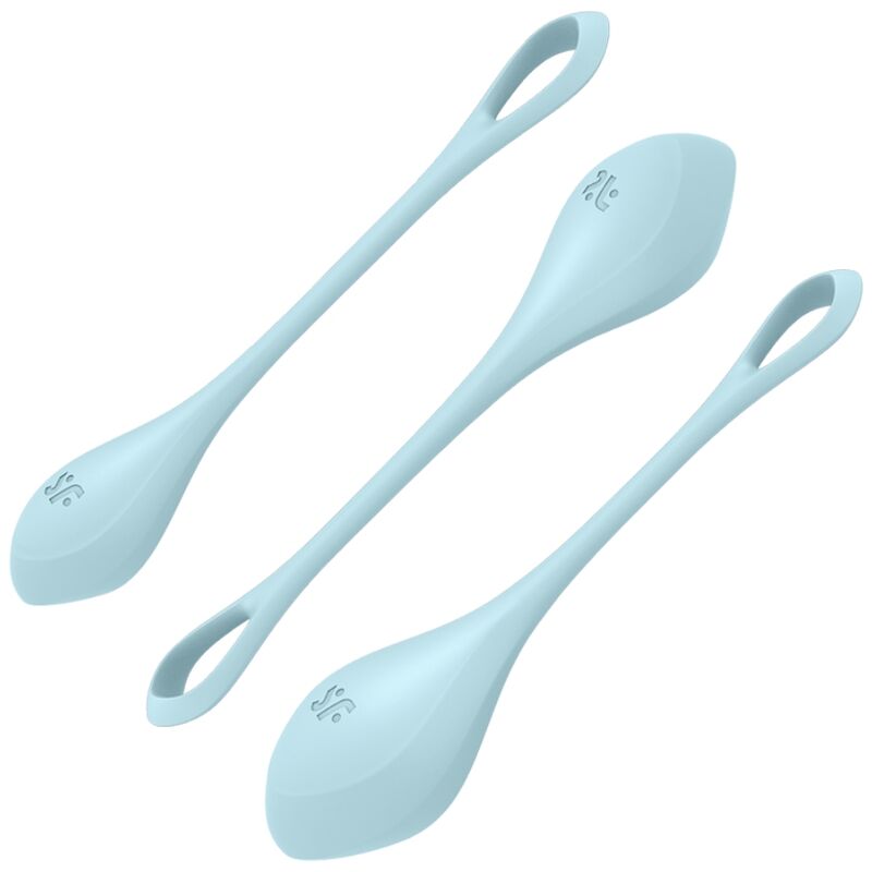 SATISFYER - YONI POWER 2 TRÆNINGSSÆT BLÅ