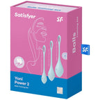 SATISFYER - YONI POWER 2 TRÆNINGSSÆT BLÅ