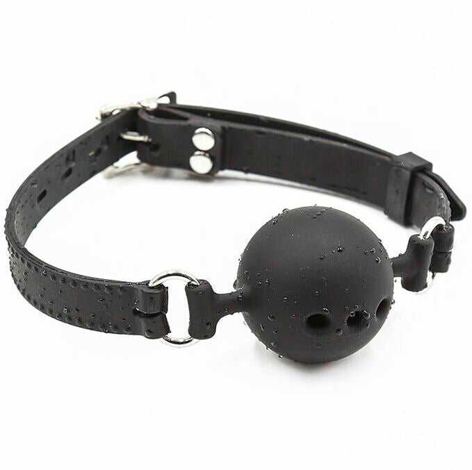 OHMAMA FETISH - ÅNDBAR SILIKONE KUGLE GAG STØRRELSE L