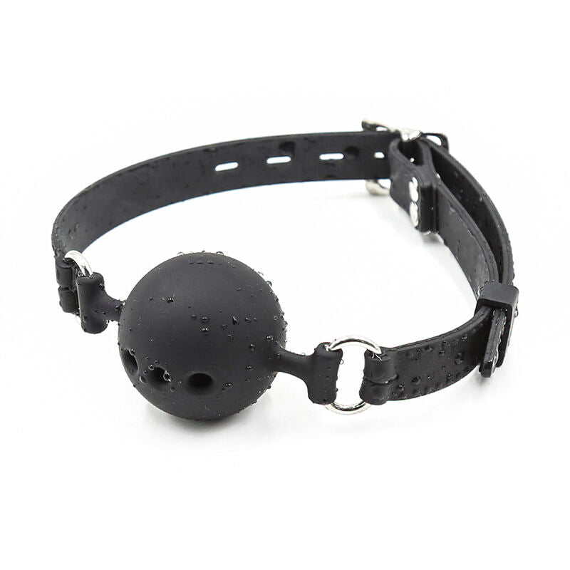 OHMAMA FETISH - ÅNDBAR SILIKONE KUGLE GAG STØRRELSE L