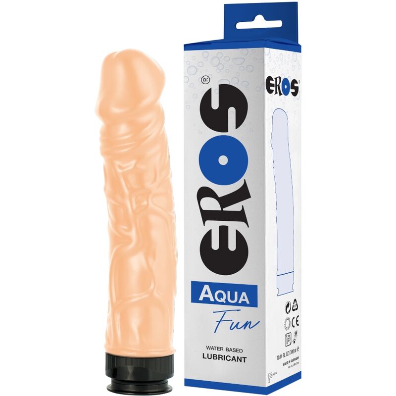 EROS - AQUA FUN DILDO OG VANDBASERET GLIDEMIDDEL