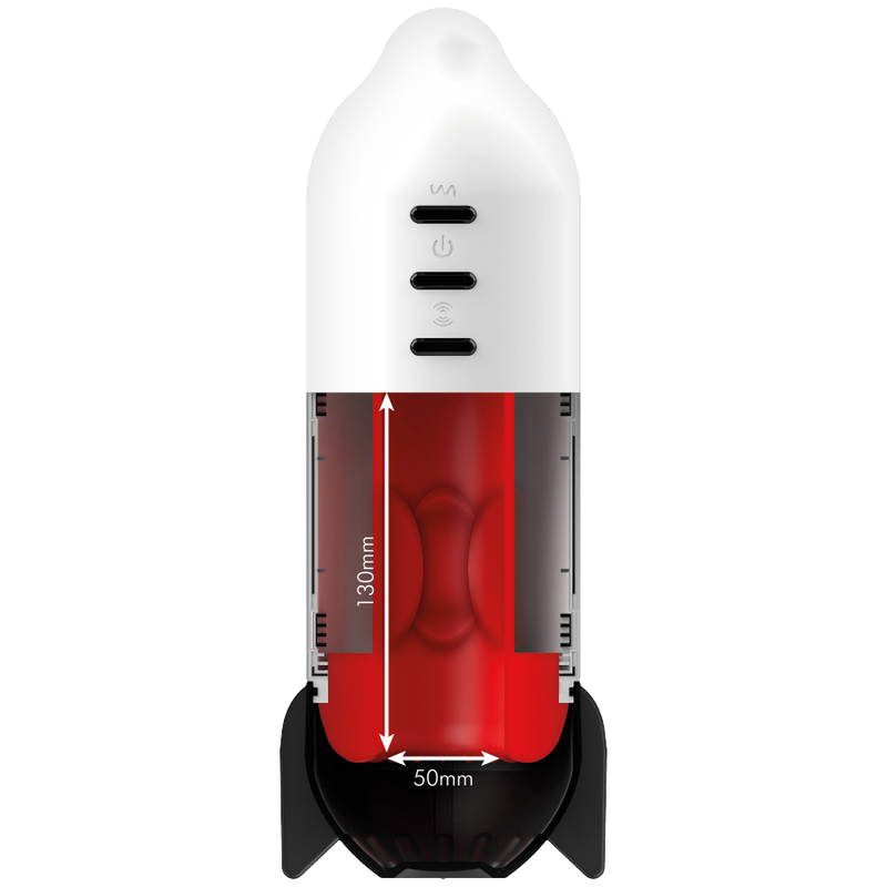 JAMYJOB - ROCKET MASTURBATOR BLØD KOMPRESSIONSTEKNOLOGI OG VIBRATION