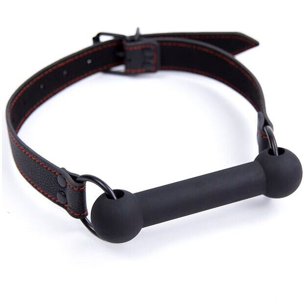 OHMAMA FETISH - KNOGLEGAG MED PU-STROP