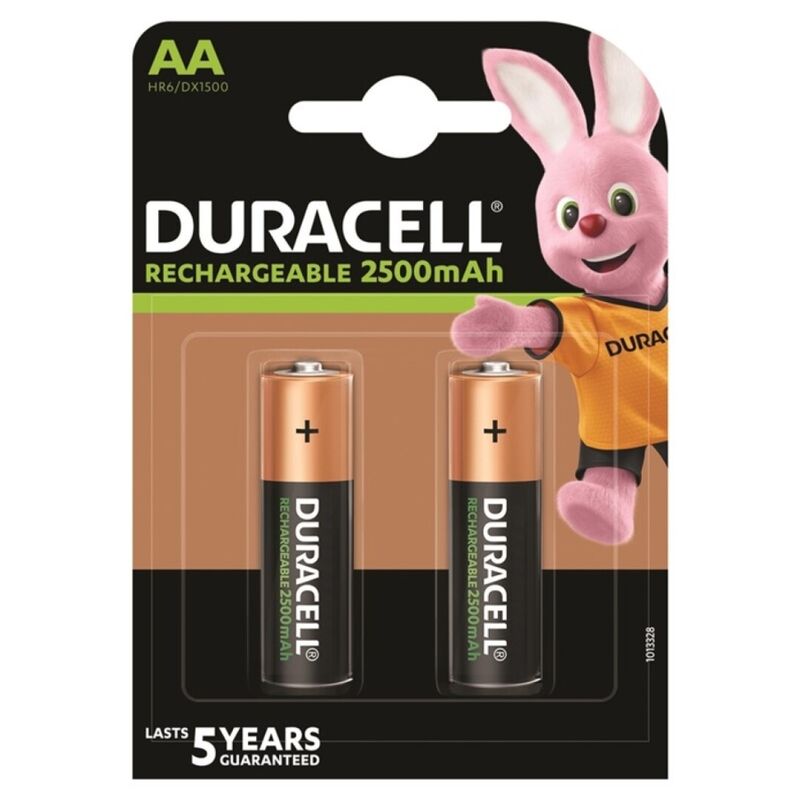 DURACELL - GENOPLADELIGT BATTERI HR6 AA 2500mAh 2 ENHEDER