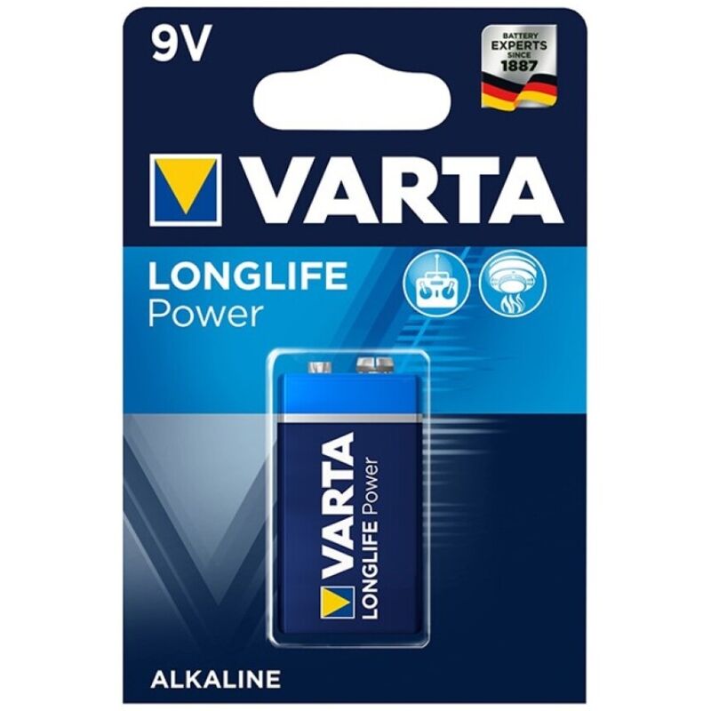 VARTA - LONGLIFE POWER ALKALIN BATTERI 9V LR61 1 STK.