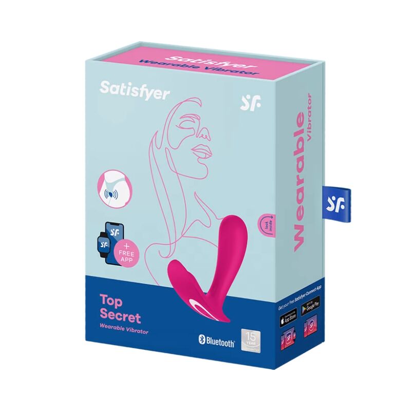 SATISFYER - TOP HEMMELIG VIBRATOR PINK