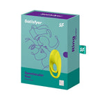 SATISFYER - SPEKTAKULÆR DUO RINGVIBRATOR GUL