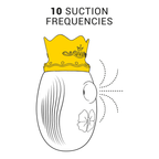INTENSE - CLITORIS STIMULATOR 10 SUCTION AND LICKING MODES - BLUE