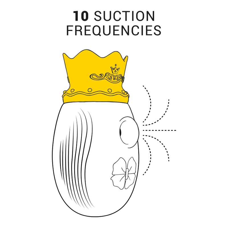 INTENS - KLITORISSTIMULATOR 10 SUGE- OG SLIKKEINDSTILLINGER - RØD
