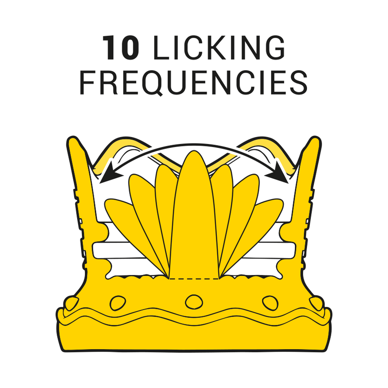 INTENS - KLITORISSTIMULATOR 10 SUGE- OG SLIKKEINDSTILLINGER - RØD