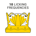 INTENS - KLITORISSTIMULATOR 10 SUGE- OG SLIKKEINDSTILLINGER - RØD