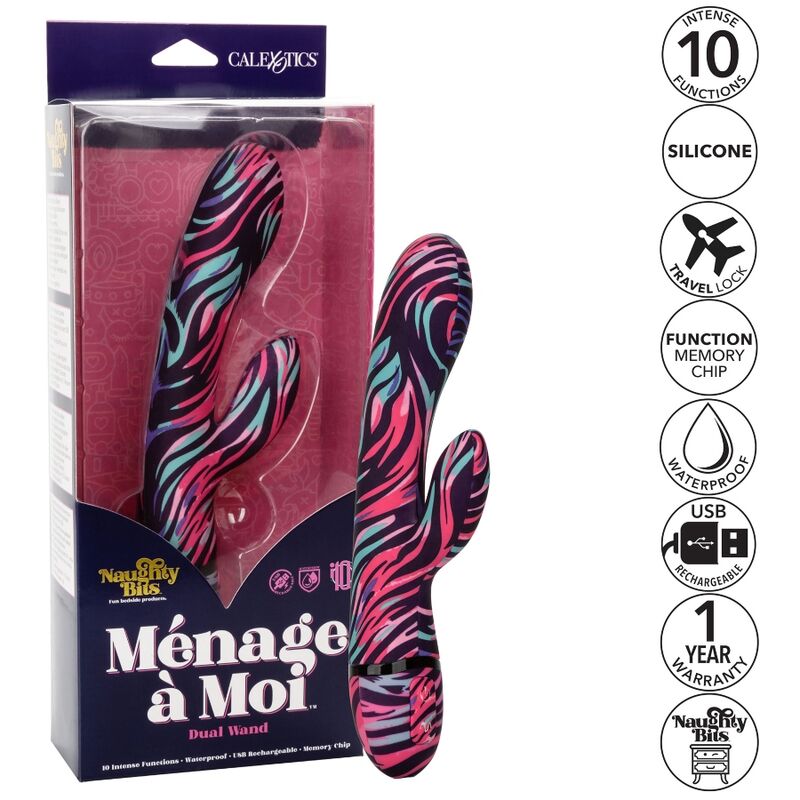 CALEXOTICS - MENAGE A MOI DUBBEL STAVVIBRATOR