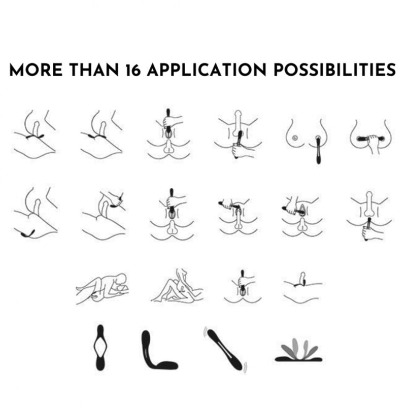 SATISFYER - ELASTIC GAME MULTIVIBRATOR BLÅ