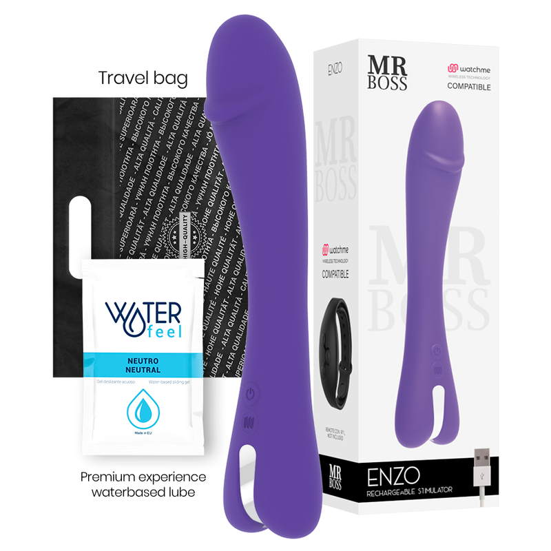 MR BOSS - ENZO VIBRATOR WATCHME TRÅDLØS TEKNOLOGI KOMPATIBEL