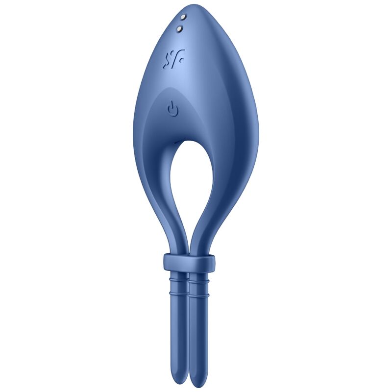 SATISFYER - BULLSEYE RINGVIBRATOR APP BLÅ