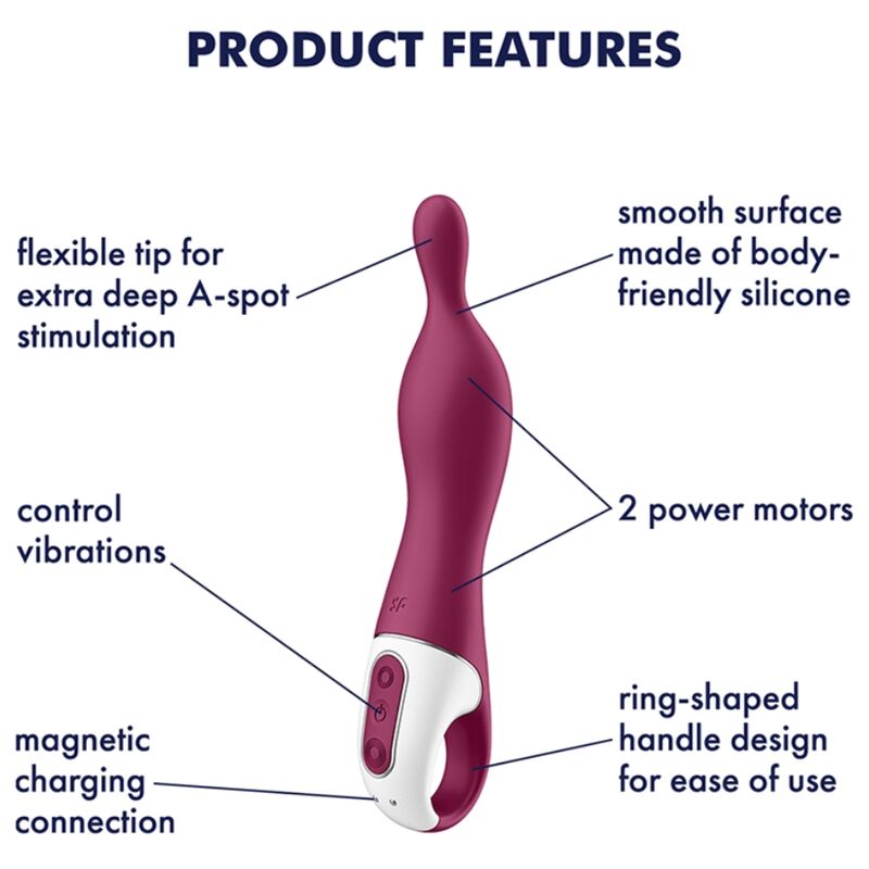 SATISFYER - FANTASTISK 1 ASPOT VIBRATOR BÆR