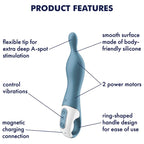 SATISFYER - AMAZING 1 ASPOT VIBRATOR BLÅ