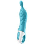 SATISFYER - FANTASTISK 2-PUNKT VIBRATOR TURKIS